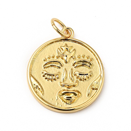Rack Plating Brass Pendants KK-H431-52G-1