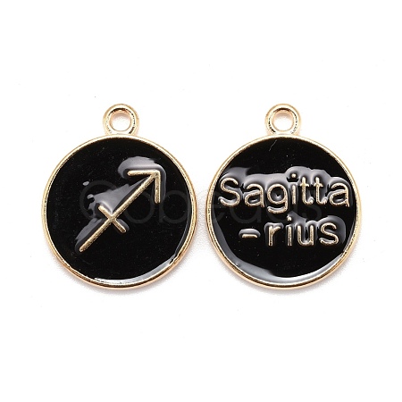 Alloy Enamel Pendants ENAM-S124-01A-08F-1