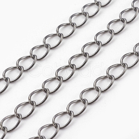 Brass Twisted Chains CHC-Q001-5x4mm-B-1