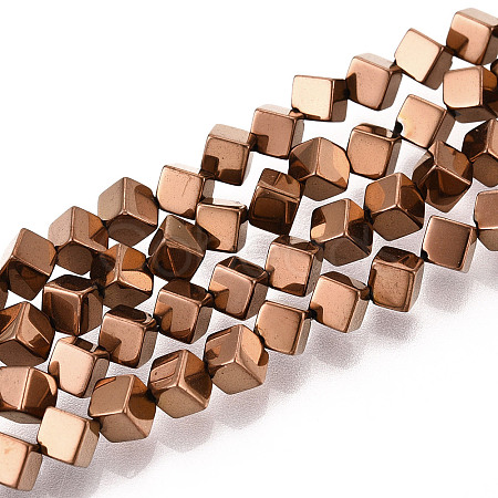 Electroplated Synthetic Non-magnetic Hematite Beads Strands G-T139-62C-1