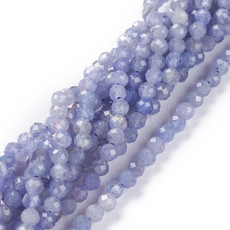 Natural Tanzanite Beads Strands G-A026-A05-3mm-1