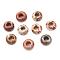 Natural Brecciated Jasper European Beads, Large Hole Beads, Rondelle, 14x7~8mm, Hole: 6mm