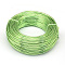 Round Aluminum Wire, Bendable Metal Craft Wire, for DIY Jewelry Craft Making, Lawn Green, 3 Gauge, 6.0mm, 7m/500g(22.9 Feet/500g)