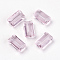 K9 Glass, Imitation Austrian Crystal Beads, Grade AAA, Faceted, Rectangle, Pearl Pink, 6x12x5mm, Hole: 0.7~0.9mm