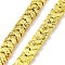 Electroplated Natural Lava Rock Beads Strands, Arrow, Golden Plated, 6~6.5x6.5~7x2.5~3mm, Hole: 1mm, about 98pcs/strand, 16.22''(41.2cm)