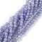 Natural Tanzanite Beads Strands, Round, Faceted, 3mm, Hole: 0.7mm, about 140pcs/strand, 15.55inch(39.5cm)