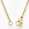 304 Stainless Steel Cable Chain Necklace Making STAS-T040-PJ209-2-36-4