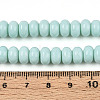 Opaque Solid Color Glass Beads Strands GLAA-ZX008-8mm-18A-4