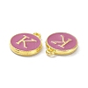Golden Plated Alloy Enamel Charms ENAM-XCP0001-13K-3