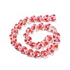 Valentine's Day Handmade Glass Enamel Beads Strands LAMP-K037-09H-4