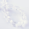 Transparent Glass Bead Strands X-GLAA-R024-6x8mm-06-2