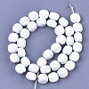 Spray Painted Non-magnetic Synthetic Hematite Beads Strands G-T116-29-16-2