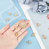 10Pcs 2 Style Rack Plating Brass Pendants KK-BBC0004-61-3