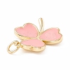 Brass Enamel Pendants KK-P217-03G-4