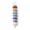 10Pcs Dyed Natural Lava Rock Connector Charms PALLOY-JF02546-02S-1