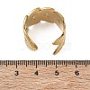 Leaf 304 Stainless Steel Finger Rings Components SA-CBA45D5-15G-3