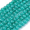 Crackle Glass Beads Strands X-CCG-Q001-8mm-15-2