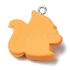 Autumn Theme Opaque Resin Pendants RESI-L038-03P-03-2