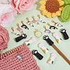 DIY Cat & Paw Print Knitting Tool Sets HJEW-NB00096-4