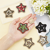 6Pcs 6 Colors Computerized Embroidery Cloth Sew on Patches DIY-FG0002-37-3