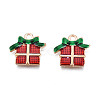 Christmas Alloy Enamel Pendants ENAM-Q442-58-2