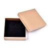Square Kraft Paper Jewelry Boxes LS-CBOX-L008-002-2