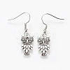 Fashion Halloween Tibetan Style Earrings X-EJEW-JE00295-08-1