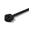 Flower Shape Silicone Cable Zip Ties AJEW-C034-01E-2