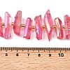 Electroplated Natural Quartz Crystal Beads Strands G-F800-F12-4