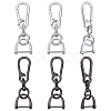 6Pcs 2 Colors Alloy Keychain Clasps DIY-CA0004-46-1