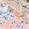 SUNNYCLUE 800Pcs 8 Colors Opaque Plastic Beads KY-SC0001-87-4