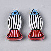 Printed Opaque Resin Beads RESI-N043-22B-1