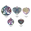 20Pcs 5 Style Alloy Pendants FIND-LS0001-25MC-3