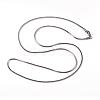 Non-Tarnish 304 Stainless Steel Square Snake Chains Necklaces NJEW-K049-06P-1
