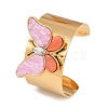 304 Stainless Steel Acrylic Cuff Bangles for Women LS-BJEW-A049-05G-01-4