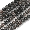 Natural Ice Obsidian Beads Strands X-G-P590-A03-6mm-02-2