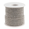 Brass Rhinestone Strass Chains CHC-T006-03-2