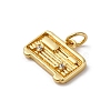 Brass Micro Pave Cubic Zirconia Pendants KK-P308-35G-2