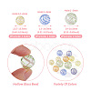 PandaHall Jewelry 12Pcs 6 Style Transparent Handmade Blown Glass Globe Beads GLAA-PJ0001-03-3