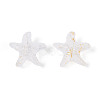 Frosted Glass Beads FGLA-T005-01L-3