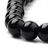 Natural Black Onyx Beads Strands X-G-S259-19-10mm-3