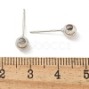 Brass Stud Earring Findings KK-G518-01P-4