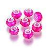 Handmade Glass European Beads GPDL25Y-75-1