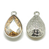 Alloy Glass Pendants PALLOY-T028-10x14mm-06-2
