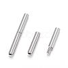 Tarnish Resistant 304 Stainless Steel Bayonet Clasps STAS-F108-12P-1.7mm-2