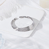 1Pc Trendy European and American Style Unique Cute Iron Cuff Bracelet for Hip-hop Rock BJEW-LP0003-30P-3