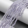 Opaque Baking Paint Glass Beads Strands DGLA-F002-03B-2
