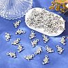 50Pcs Halloween Tibetan Style Alloy Witch Charms FIND-YW0010-74-4