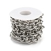 Alloy Oval Link Chains LCHA-K001-01P-2