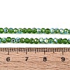 AB Color Plated Transparent Glass Rondelle Beads Strands EGLA-T029-2mm-10M-4
